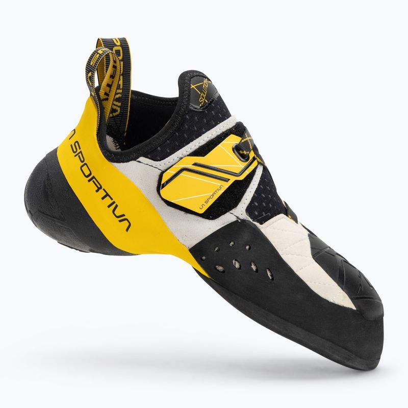 Scarpa da arrampicata La Sportiva da uomo Solution bianco/giallo 2