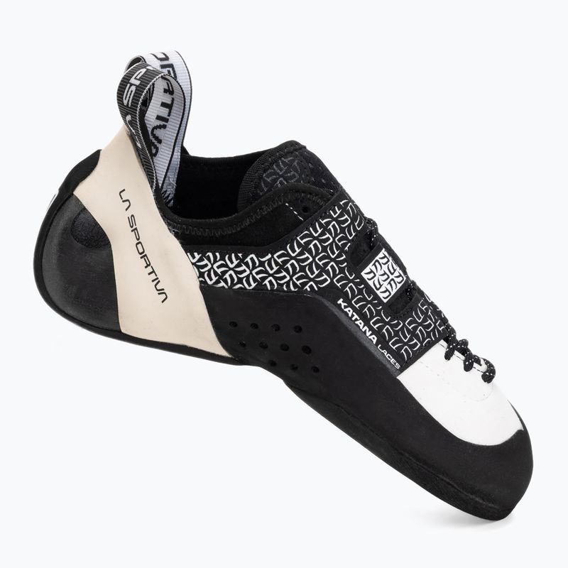 Scarpa da arrampicata La Sportiva per bambini Katana Laces bianco/nero 2