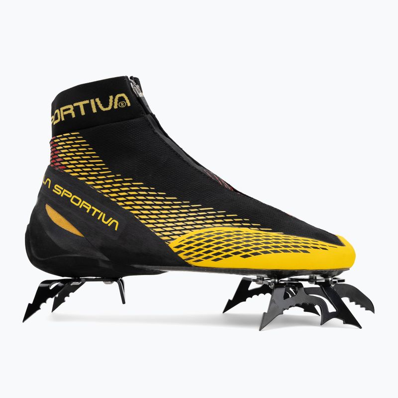 Scarpette da arrampicata La Sportiva Mega Ice Evo black/yellow 2