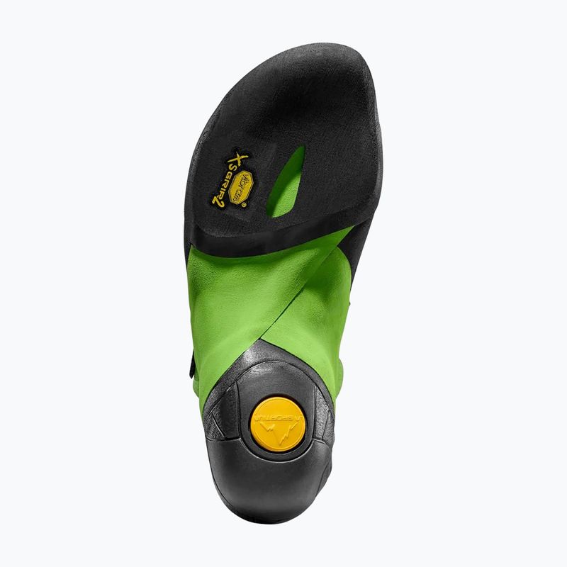 Scarpette da arrampicata uomo La Sportiva Skwama Vegan black/flash green 5