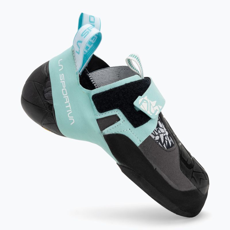 Scarpa da arrampicata La Sportiva Skwama Vegan carbonio / turchese da donna 2