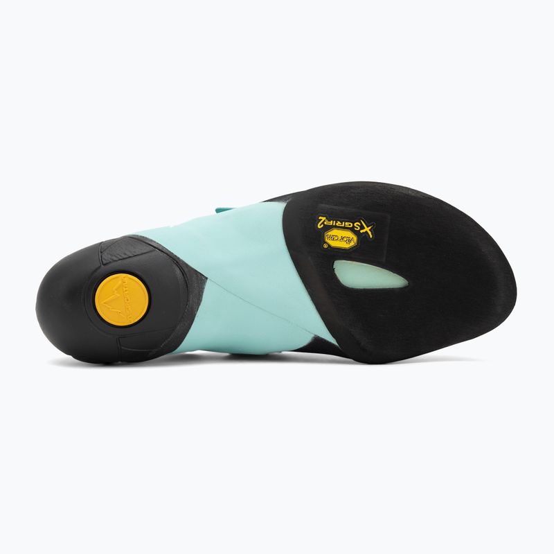 Scarpette da arrampicata donna La Sportiva Skwama Vegan carbon/turquoise 4