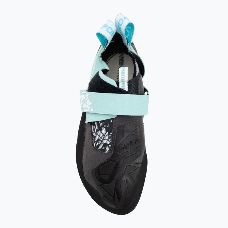 Scarpette da arrampicata donna La Sportiva Skwama Vegan carbon/turquoise 5