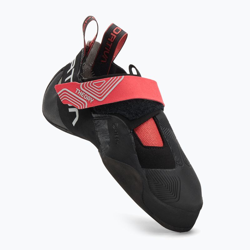 Scarpa da arrampicata La Sportiva Theory donna ibisco/nero