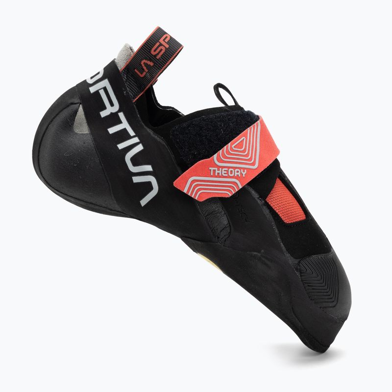 Scarpette da arrampicata donna La Sportiva Theory hibiscus/black 2