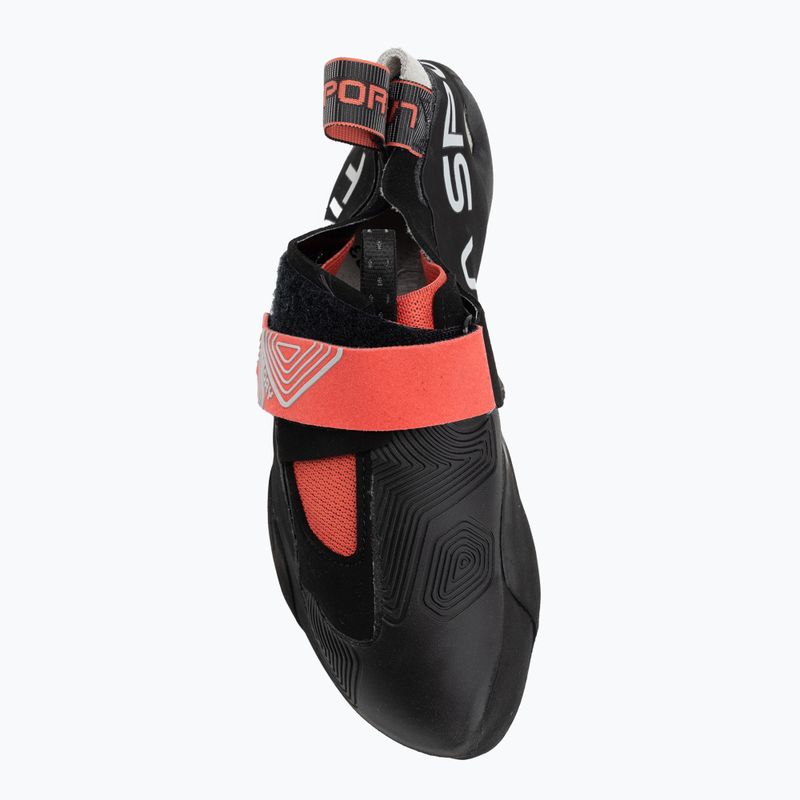 Scarpette da arrampicata donna La Sportiva Theory hibiscus/black 5