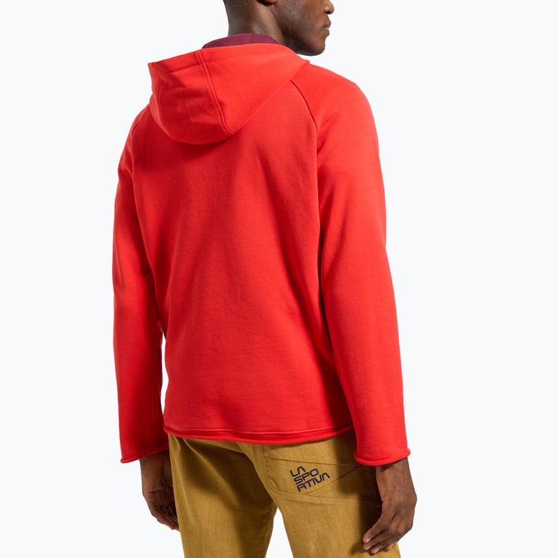 Felpa trekking uomo La Sportiva Telendos Hoody mountain red 2