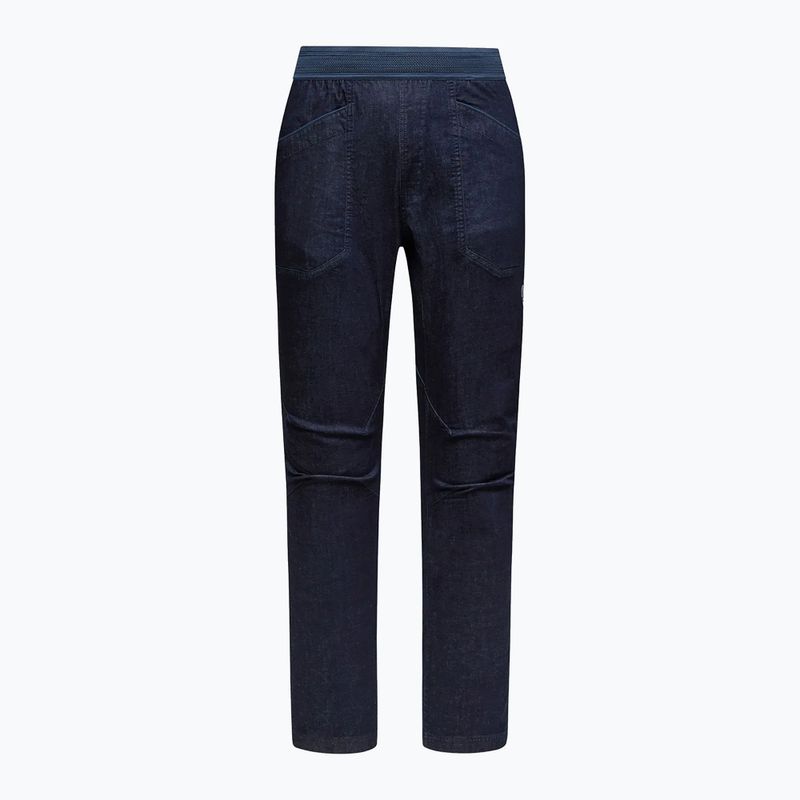 Pantaloni da arrampicata uomo La Sportiva Cave Jeans denim/night sky 3