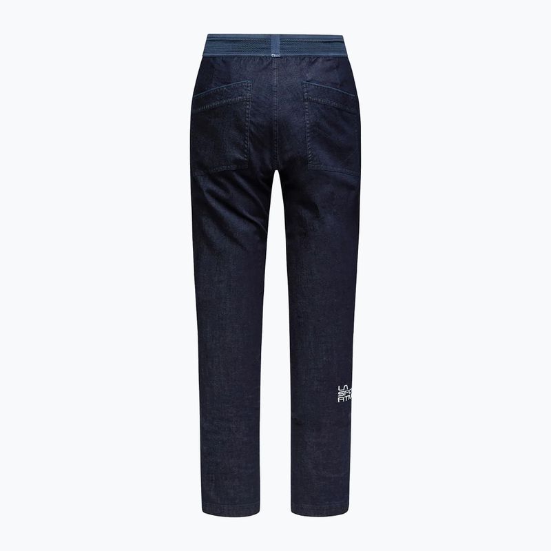 Pantaloni da arrampicata uomo La Sportiva Cave Jeans denim/night sky 4