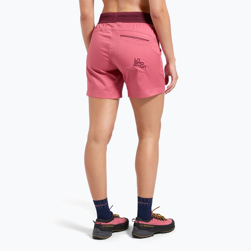 Pantaloncini da trekking da donna La Sportiva Roots rosebay/redwood 2