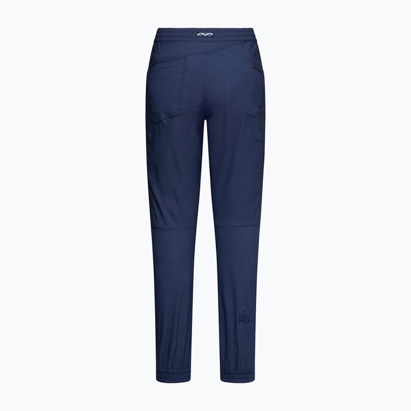 Pantaloni da arrampicata da donna La Sportiva Mantra night sky/chalk 2