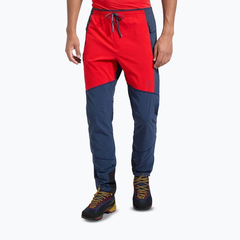 Pantaloni da trekking da uomo La Sportiva Aequilibrium mountain red/night sky