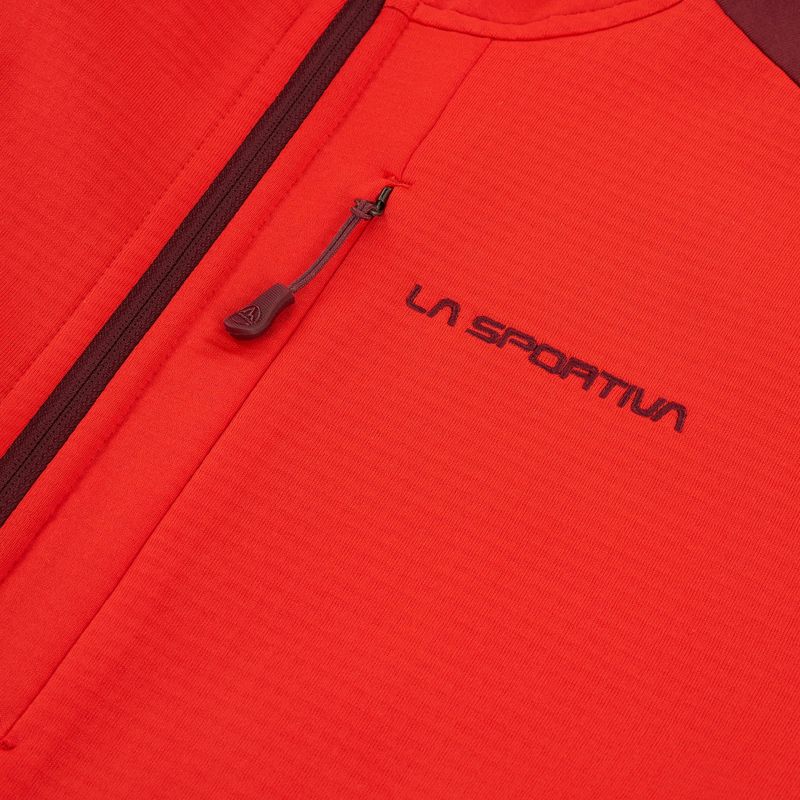 Felpa trekking da uomo La Sportiva Chill Thermal Hoody mountain red / redwood 3
