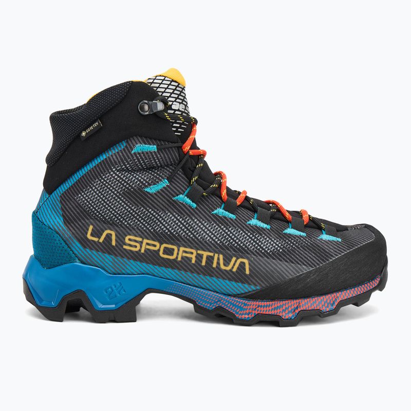 Scarpe da trekking da uomo La Sportiva Aequilibrium Hike GTX carbonio/blu tropicale 2