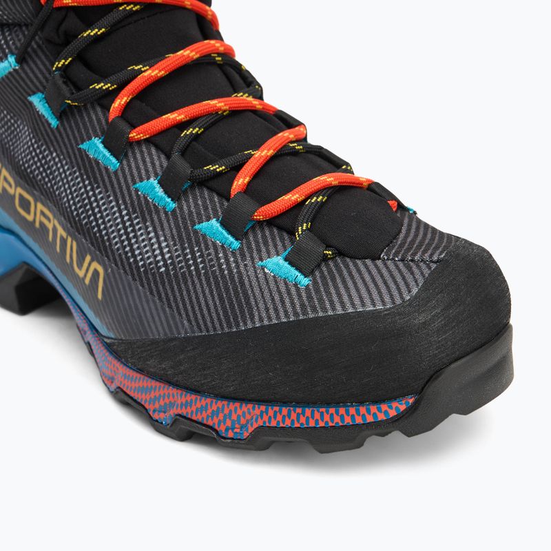 Scarpe da trekking da uomo La Sportiva Aequilibrium Hike GTX carbonio/blu tropicale 7