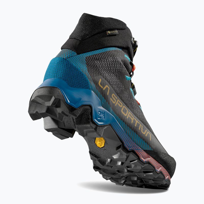 Scarpe da trekking da uomo La Sportiva Aequilibrium Hike GTX carbonio/blu tropicale 9