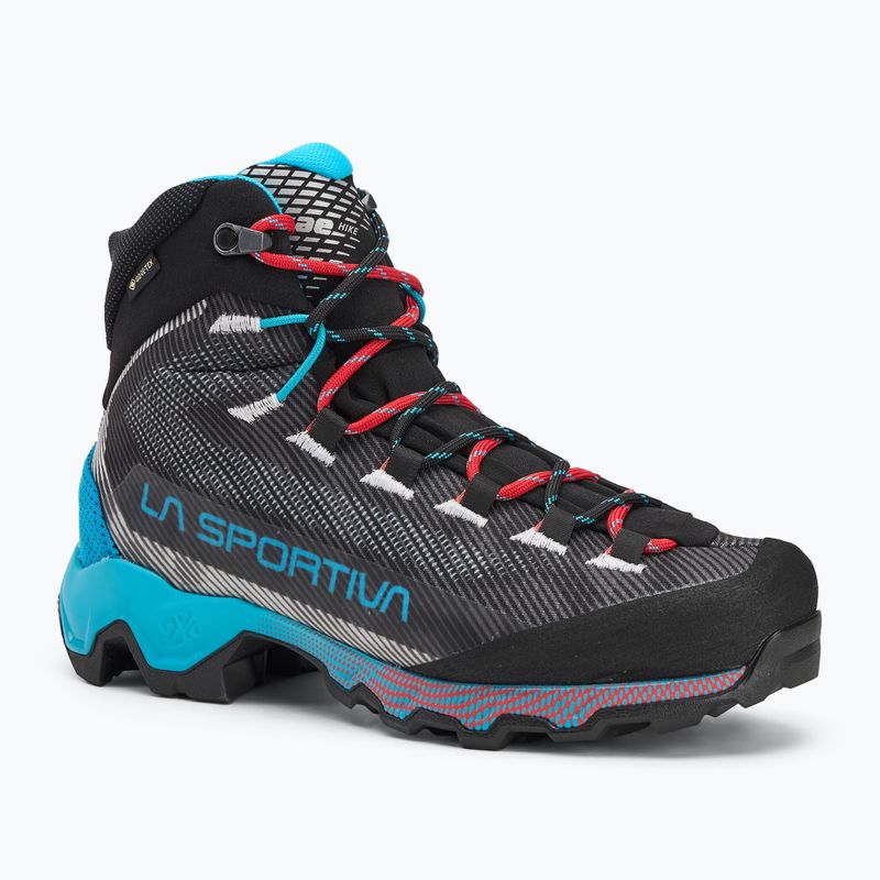 Stivali da trekking da donna La Sportiva Aequilibrium Hike GTX carbonio/blu malibu