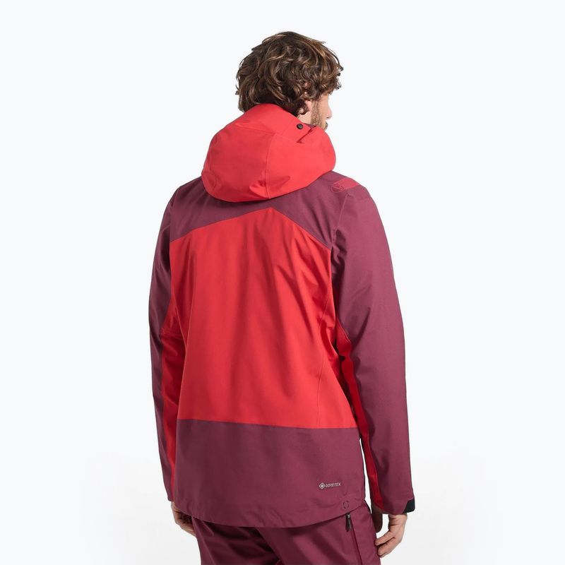 Giacca antipioggia da uomo La Sportiva Alpine Guide GTX Perfomance mountain red/redwood 2