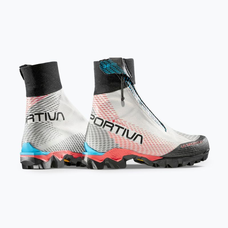 Scarponi da alpinismo donna La Sportiva Aequilibrium Speed GTX white/hibiscus 4