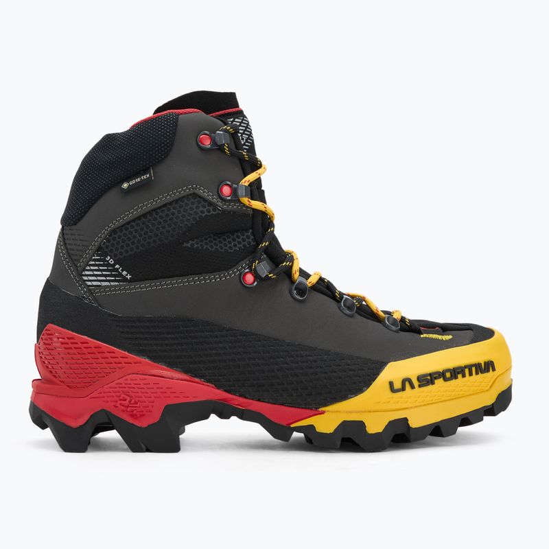Scarponi da alpinismo uomo La Sportiva Aequilibrium LT GTX black/yellow 2