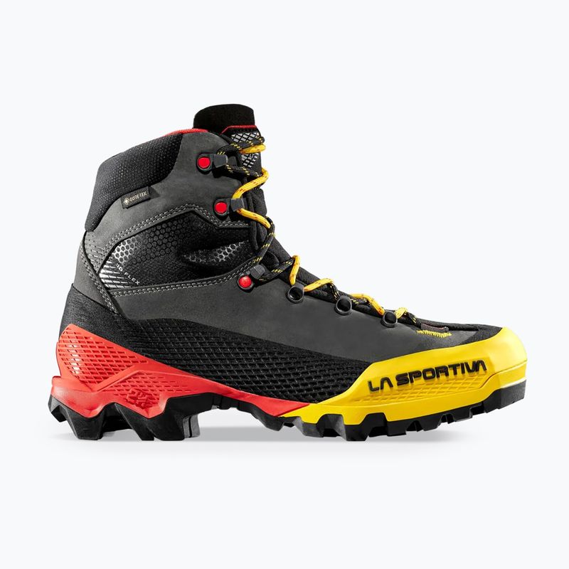 Scarponi da alpinismo uomo La Sportiva Aequilibrium LT GTX black/yellow 9