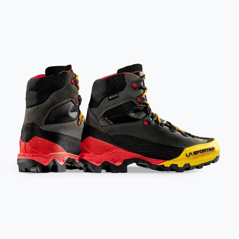 Scarponi da alpinismo uomo La Sportiva Aequilibrium LT GTX black/yellow 11