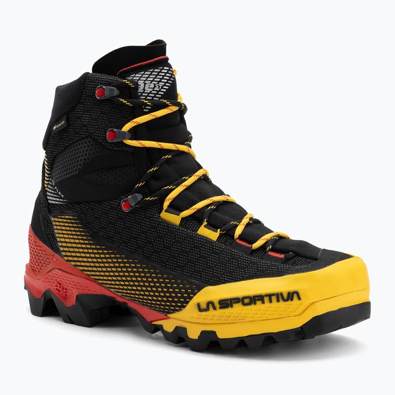 Scarponi da alpinismo uomo La Sportiva Aequilibrium ST GTX black/yellow