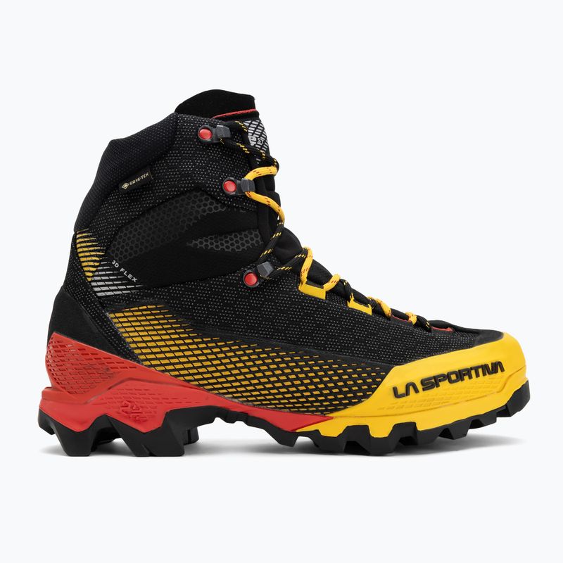 Scarponi da alpinismo uomo La Sportiva Aequilibrium ST GTX black/yellow 2