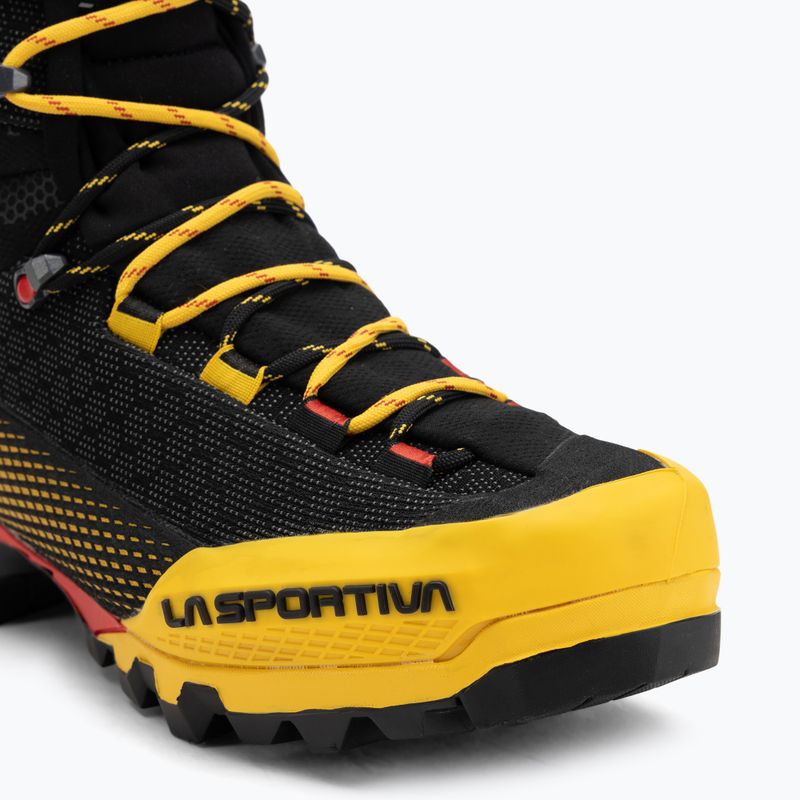 Scarponi da alpinismo uomo La Sportiva Aequilibrium ST GTX black/yellow 7