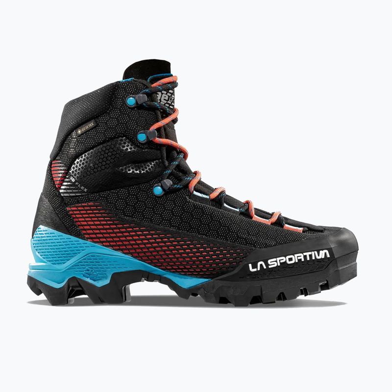 Scarponi da alpinismo donna La Sportiva Aequilibrium ST GTX black/hibiscus 9