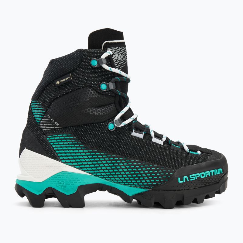 Scarponi da alta montagna donna La Sportiva Aequilibrium ST GTX black/aqua 2