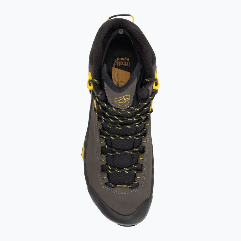 Scarpa da avvicinamento da uomo La Sportiva TX5 GTX carbonio/giallo 5