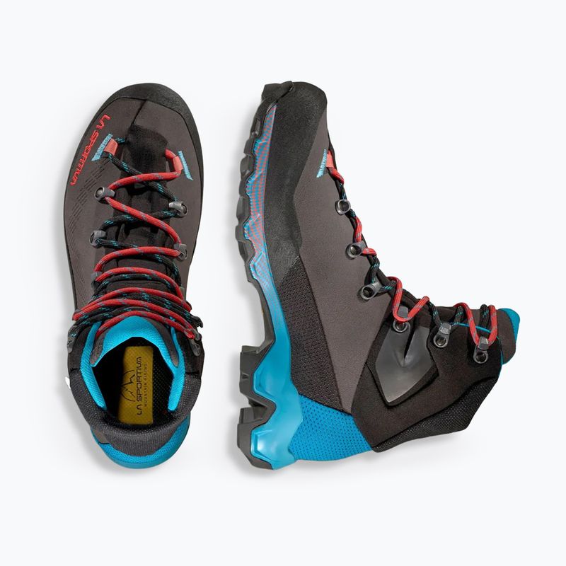 Scarpe da trekking da donna La Sportiva Aequilibrium Trek GTX carbon/malibu blue 13
