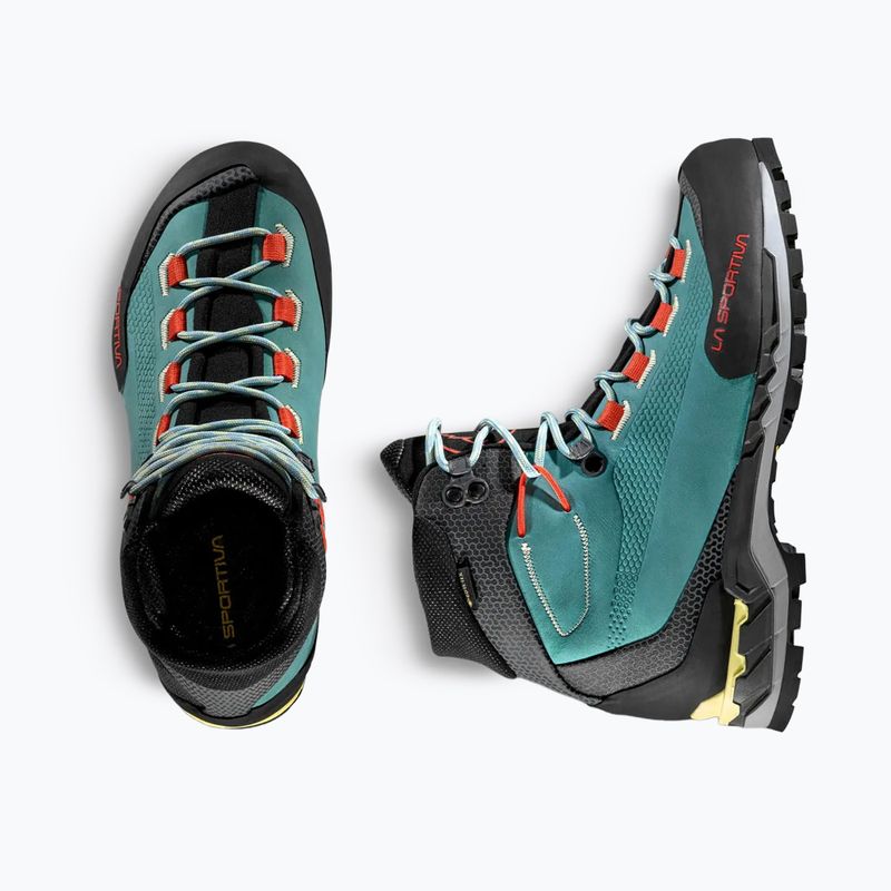 Scarponi da alpinismo donna La Sportiva Trango Tech Leather GTX juniper/zest 6