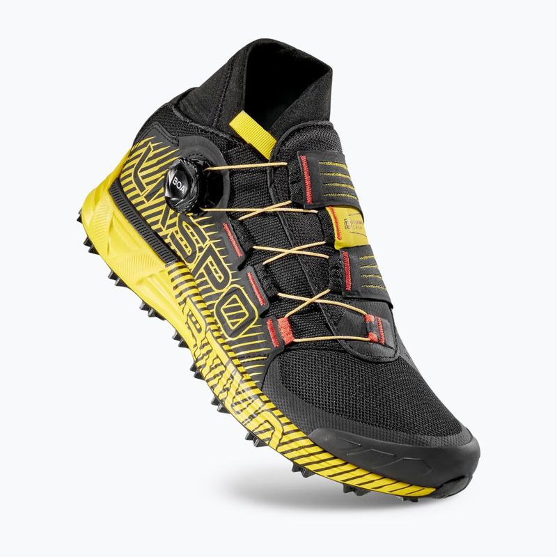 Scarpe da running uomo La Sportiva Cyklon black/yellow 10