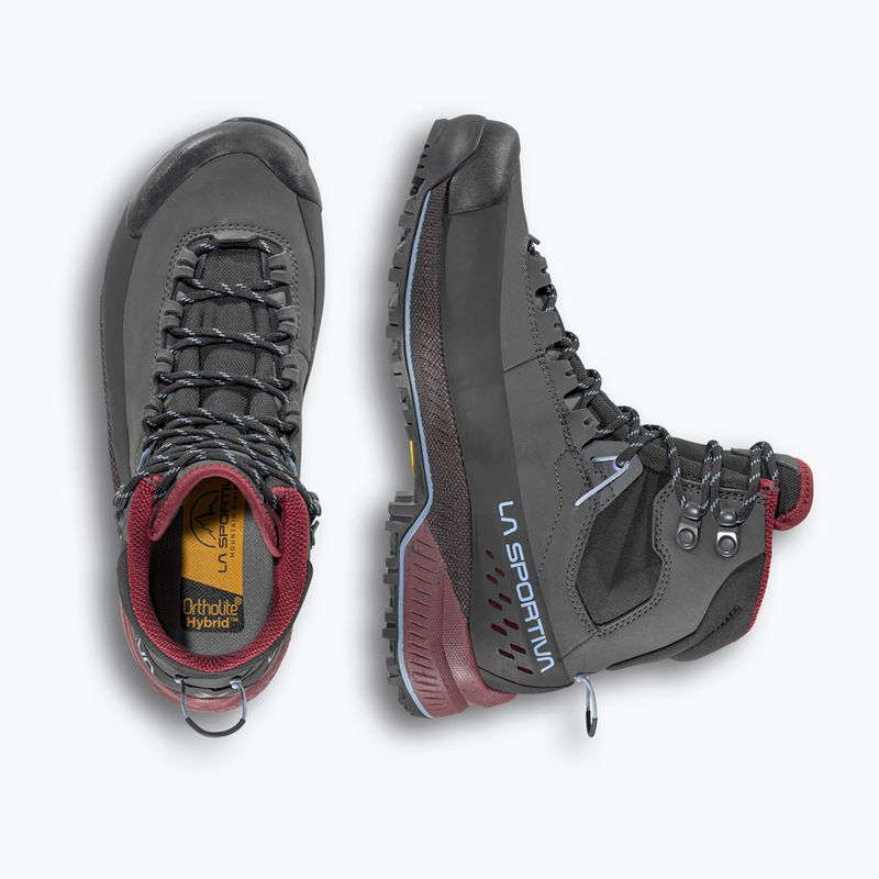Scarponi da trekking da donna La Sportiva TX5 Evo Mid GTX carbon/redwood 7