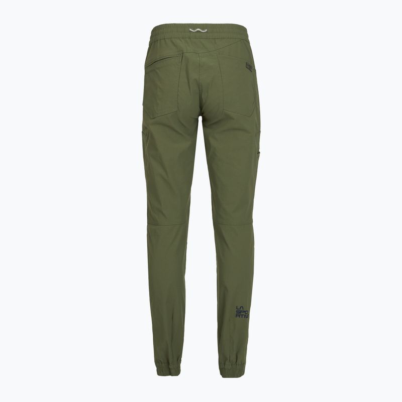Pantaloni da arrampicata da donna La Sportiva Mantra cypress/night sky 2