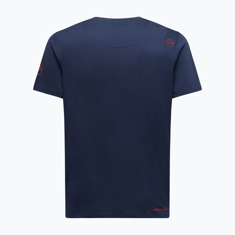 Maglietta da arrampicata da uomo La Sportiva Solution night sky/mountain red 2