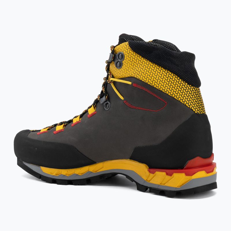 Scarponi da alta montagna da uomo La Sportiva Trango Tech Leather GTX black/yellow 3
