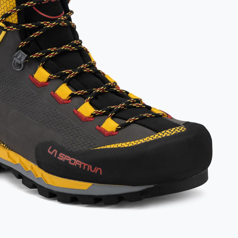 Scarponi da alta montagna da uomo La Sportiva Trango Tech Leather GTX black/yellow 7