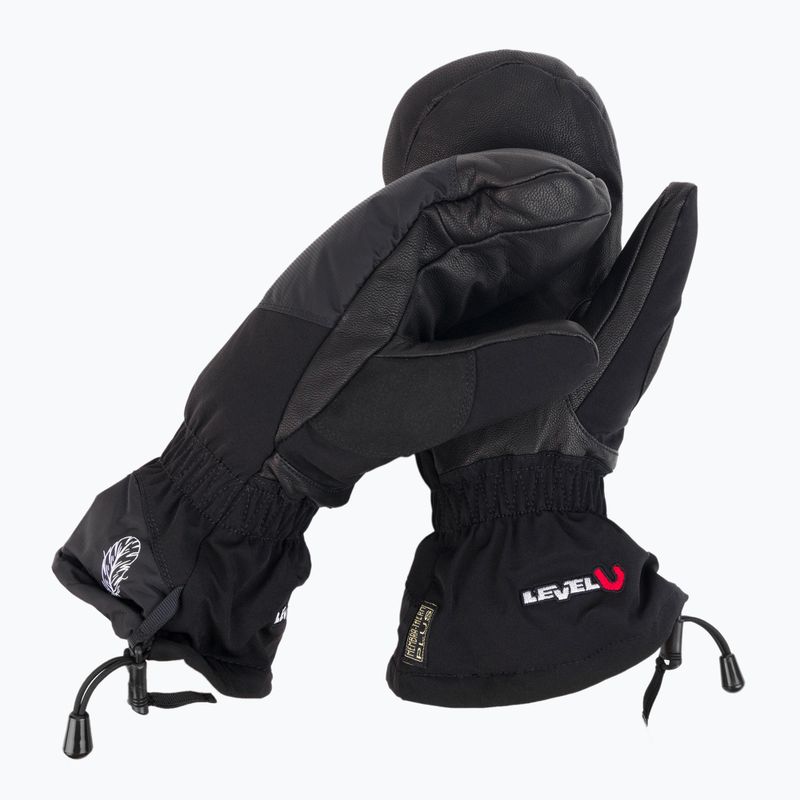 Guanto da snowboard da uomo Level Yeti Mitt nero