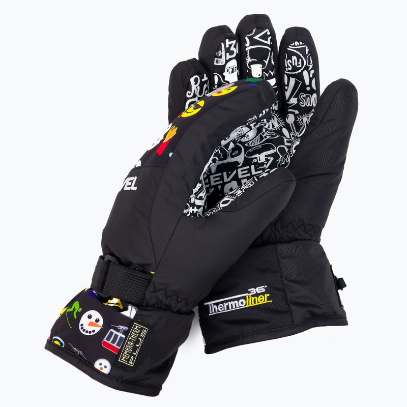Guanti da sci scuri per bambini Level Junior