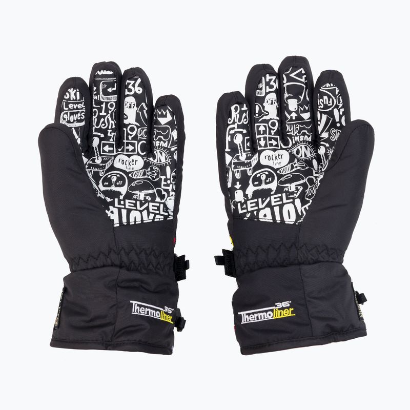 Guanti da sci scuri per bambini Level Junior 2