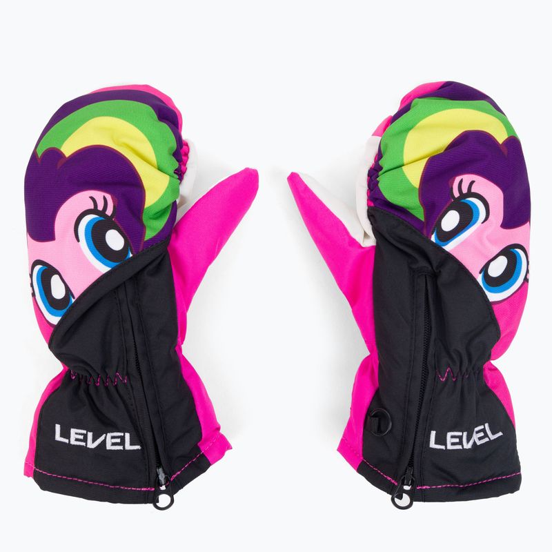 Level Lucky Mitt 2021 pk guanto da sci per bambini arcobaleno 3