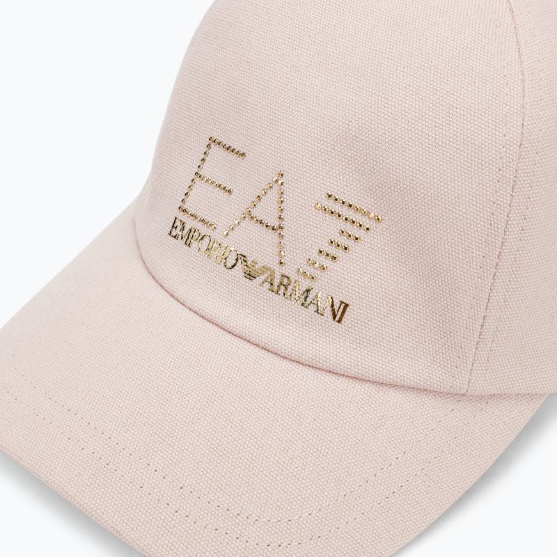 Cappello da baseball da donna EA7 Emporio Armani Train Evolution mauve chalk 3