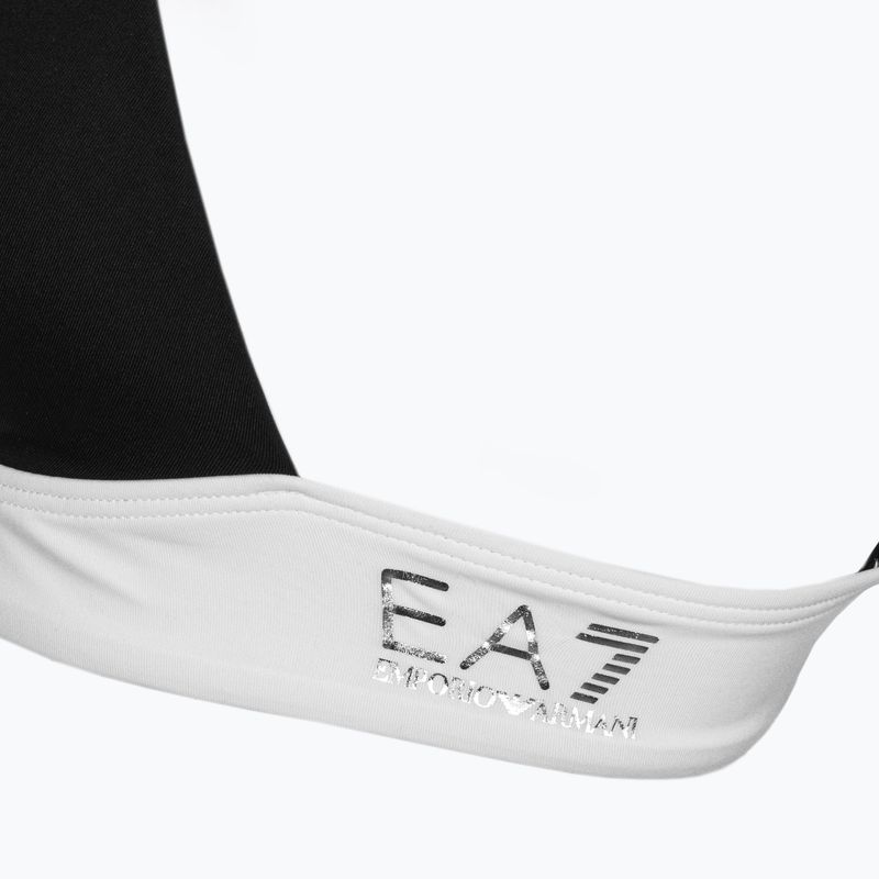 Costume da bagno due pezzi da donna EA7 Emporio Armani Water Sports BW Maxi Logo bianco/nero 4