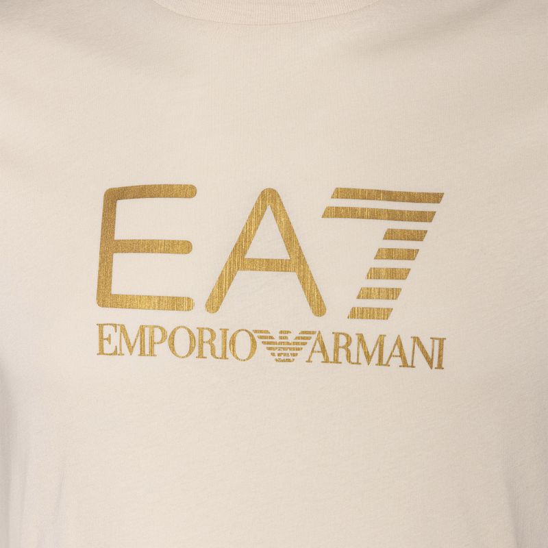 Uomo EA7 Emporio Armani Train Gold Label Tee Pima Big Logo T-shirt da giorno di pioggia 3