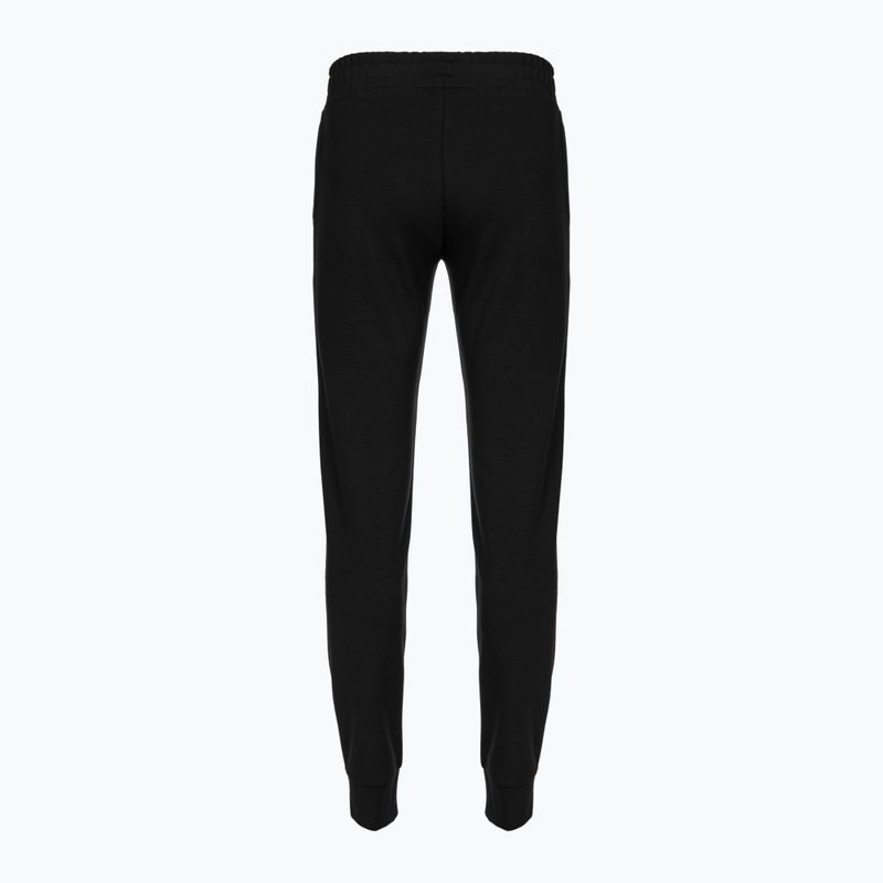Pantaloni donna EA7 Emporio Armani Train Logo Series Essential neri 2