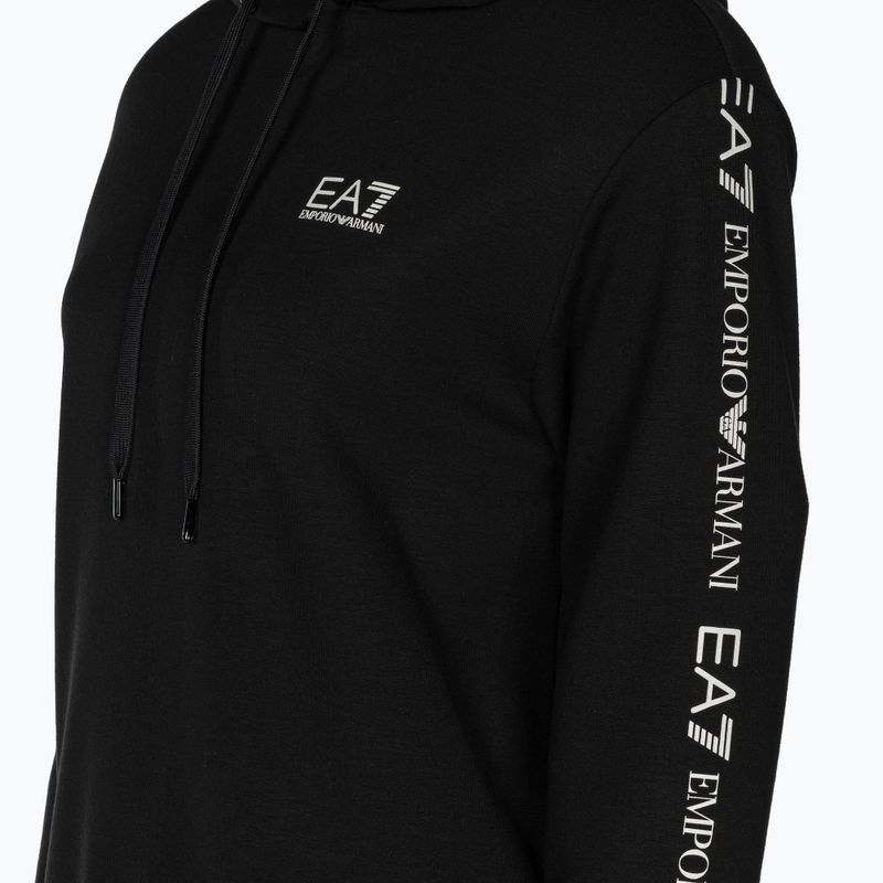 Tuta da donna EA7 Emporio Armani Train Extended Logo nero/logo bianco 4
