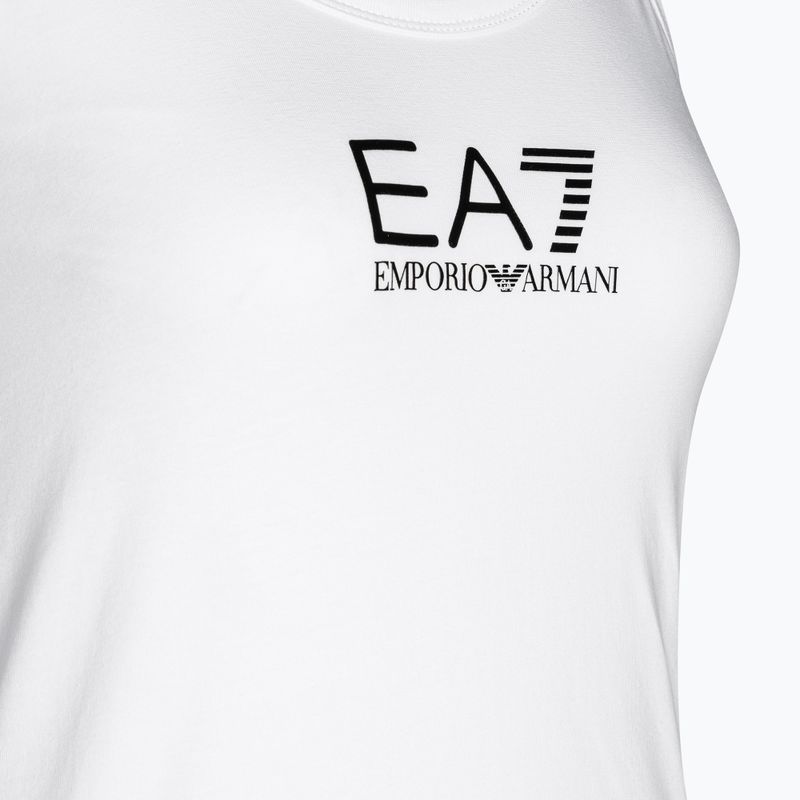 Canotta donna EA7 Emporio Armani Train Shiny bianco/logo nero 3